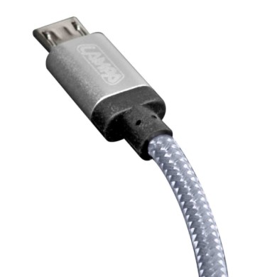 38886-S-01.JPG Cavo Rinforzato Usb   Micro Usb 100 Cm Grigio Micro Usb Cavi