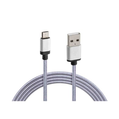 38886-S-03.JPG Cavo Rinforzato Usb   Micro Usb 100 Cm Grigio Micro Usb Cavi