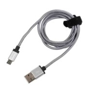38886-S-11.JPG Cavo Rinforzato Usb   Micro Usb 100 Cm Grigio Micro Usb Cavi