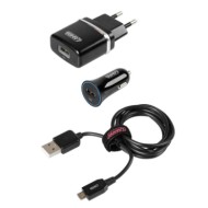 38944-S-02.JPG Kit 3 In 1 Micro Usb 12/24v + 230v Micro Usb Kit Di Ricarica