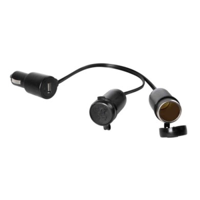 38966-S-01.JPG Presa Corrente Doppia Con Usb 12/24v Prese Spinotti E Prese Corrente
