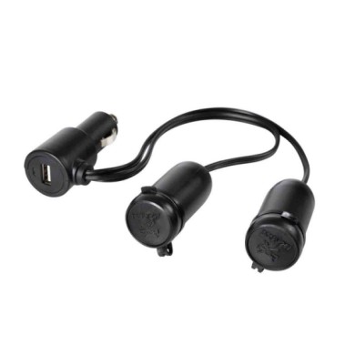 38966-S-02.JPG Presa Corrente Doppia Con Usb 12/24v Prese Spinotti E Prese Corrente