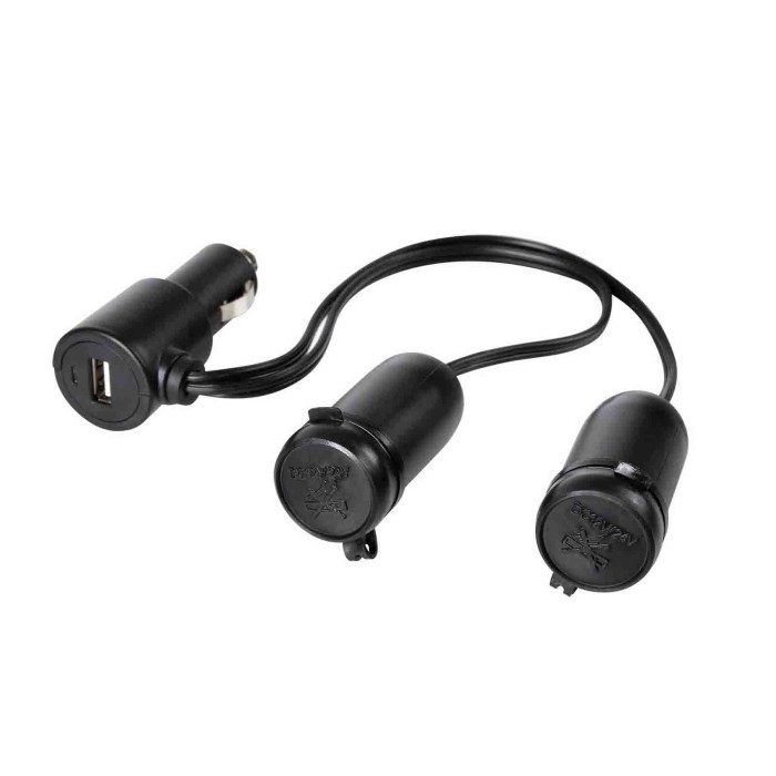 38966-S-02.JPG Presa Corrente Doppia Con Usb 12/24v Prese Spinotti E Prese Corrente