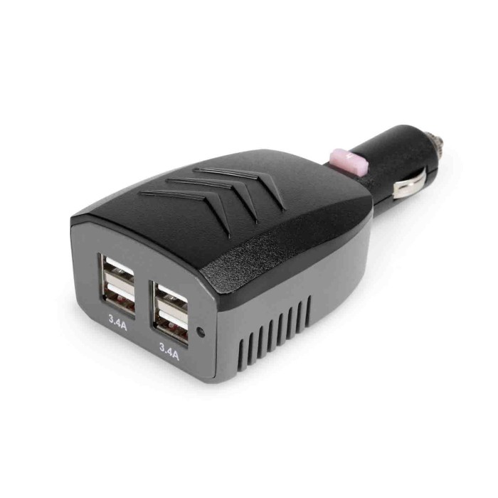38972-S-02.JPG Caricabatteria 4 Porte Usb 6800 Ma 12/24v Prese Spinotti E Prese Corrente