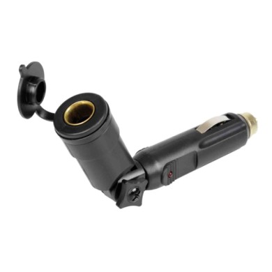 38983-S-01.JPG Adattatore Snodabile Per Presa Corrente 12/24v Prese Spinotti E Prese Corrente