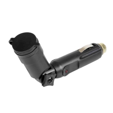 38983-S-02.JPG Adattatore Snodabile Per Presa Corrente 12/24v Prese Spinotti E Prese Corrente