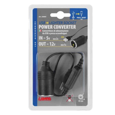 38984-S-01.JPG Trasformatore Porta Usb   Presa 12v Trasformatori E Adattatori