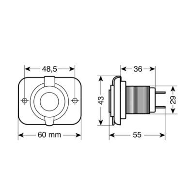 39005-S-01.JPG Ext 8 Doppia Presa Usb Montaggio Ad Incasso 12/24v Sistema Componibile Ext Spinotti E Prese Corrente