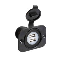 Ext 8 Doppia Presa Usb Montaggio Ad Incasso 12/24v Sistema Componibile Ext Spinotti E Prese Corrente