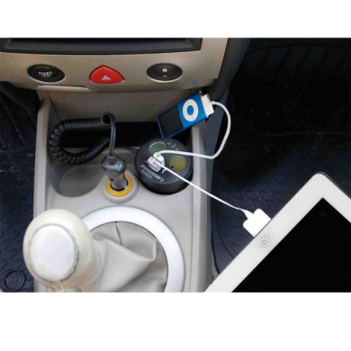 39011-A-01.JPG Power Cup 2 Multipresa Con Usb E Tester Batteria 12v Prese Spinotti E Prese Corrente