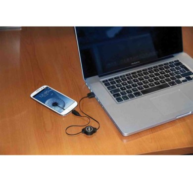 39015-S-01.JPG Cavo Retrattile Usb   Micro Usb 80 Cm Micro Usb Cavi