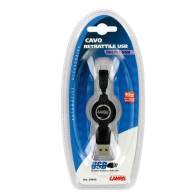 39015-C-01.JPG Cavo Retrattile Usb   Micro Usb 80 Cm Micro Usb Cavi