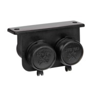 Doppia Presa Corrente Impermeabile Montaggio In Superficie 12/24v Prese Spinotti E Prese Corrente