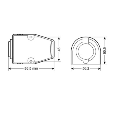 39031-D-01.JPG Ext 3 Presa Corrente Impermeabile Montaggio In Superficie 12/24v Sistema Componibile Ext Spinotti E Prese Corrent