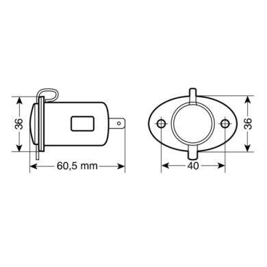 39034-D-01.JPG Kit Presa Corrente Montaggio Ad Incasso 12/24v Prese Spinotti E Prese Corrente