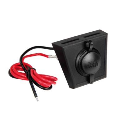 39035-S-02.JPG Px 1 Kit Presa Corrente Con Pannello Di Supporto Opzionale 12/24v Prese Spinotti E Prese Corrente