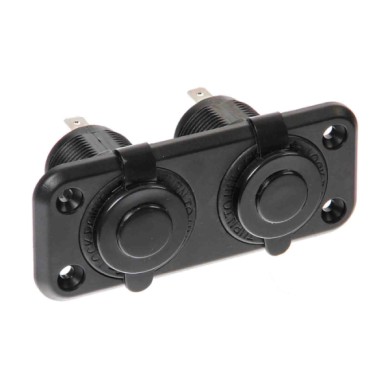 39037-S-02.JPG Ext 2 Doppia Presa Corrente Montaggio Ad Incasso 12/24v Sistema Componibile Ext Spinotti E Prese Corrente