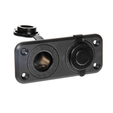 39037-S-03.JPG Ext 2 Doppia Presa Corrente Montaggio Ad Incasso 12/24v Sistema Componibile Ext Spinotti E Prese Corrente