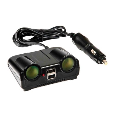 39039-S-02.JPG Power Center Presa Corrente Doppia Con Usb 12/24v Prese Spinotti E Prese Corrente
