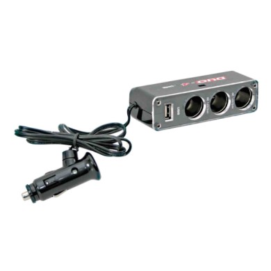 39048-S-02.JPG Dual Power Presa Corrente Tripla Con Usb 12/24v Prese Spinotti E Prese Corrente