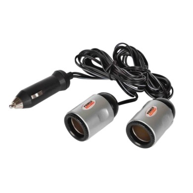 39054-S-02.JPG Presa Corrente Doppia Con Prolunga 12/24v Prese Spinotti E Prese Corrente 39054