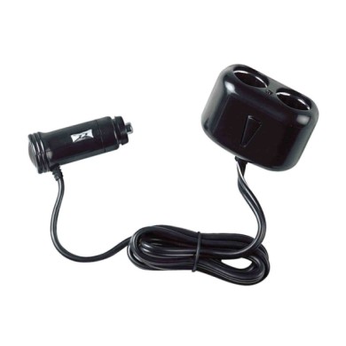 39058-A-01.JPG Presa Corrente Doppia Con Prolunga 12/24v Prese Spinotti E Prese Corrente 39058