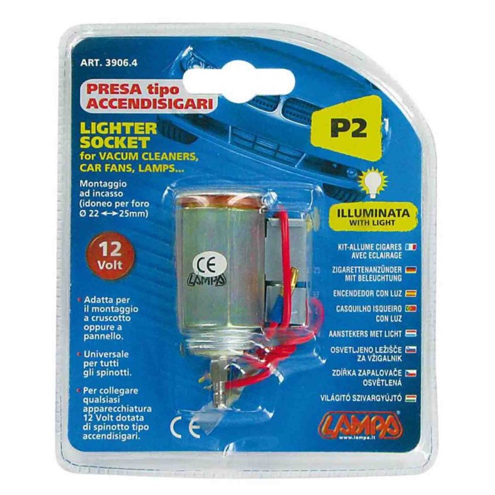 39064-S-01.JPG Presa Accendisigari 12v Illuminata Accendisigari Spinotti E Prese Corrente