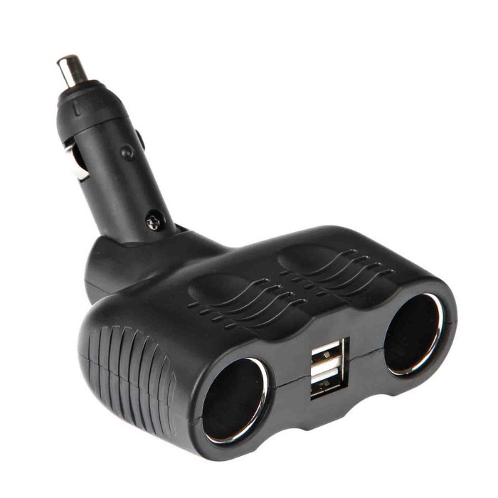 39069-S-02.JPG Duo 4 Presa Corrente Doppia Con Usb 12/24v Prese Spinotti E Prese Corrente