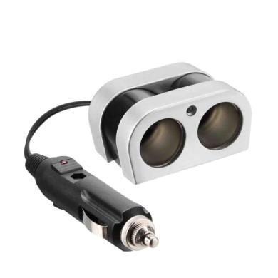 39082-C-01.JPG Presa Corrente Doppia Con Prolunga 12/24v Prese Spinotti E Prese Corrente