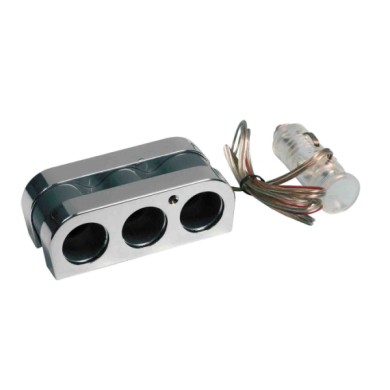 39083-C-01.JPG Presa Corrente Tripla Con Prolunga 12/24v Prese Spinotti E Prese Corrente