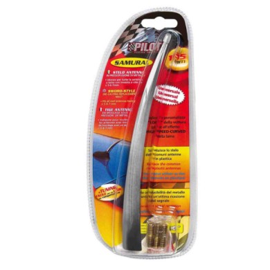 40193-S-01.JPG Samurai Stelo Antenna L 19 5 Cm Cromo Steli Antenna Antenne