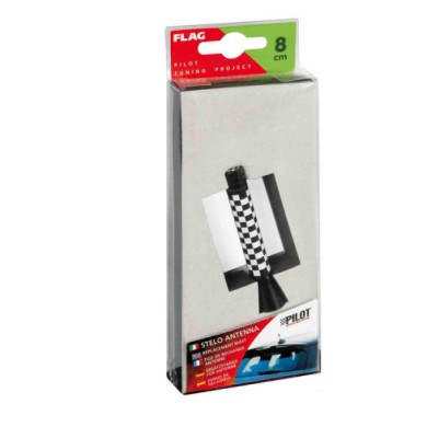 40271-S-01.JPG Flag Stelo Antenna 8 Cm Chequered Steli Antenna Antenne