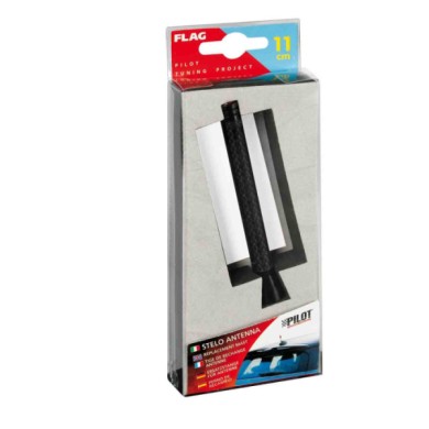 40278-S-01.JPG Flag Stelo Antenna 11 Cm Carbon Look Steli Antenna Antenne