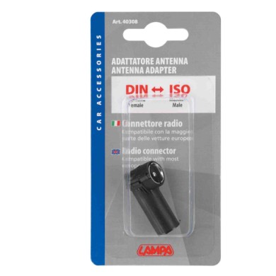 40308-C-01.JPG Adattatore Antenna Din Femmina iso Maschio Cablaggio Antenne Antenne