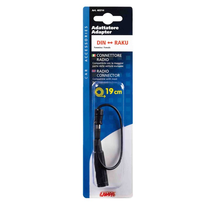40314-S-01.JPG Adattatore Antenna Din Femmina raku 19 Cm Cablaggio Antenne Antenne
