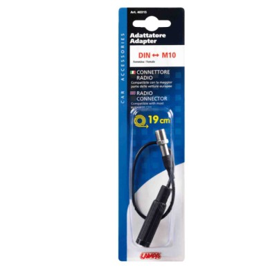 40315-S-01.JPG Adattatore Antenna Din Femmina m10 Maschio 19 Cm Cablaggio Antenne Antenne