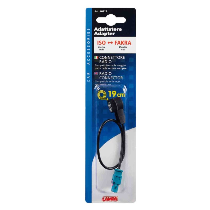 40317-S-01.JPG Adattatore Antenna Din Maschio fakra Maschio 19 Cm Cablaggio Antenne Antenne