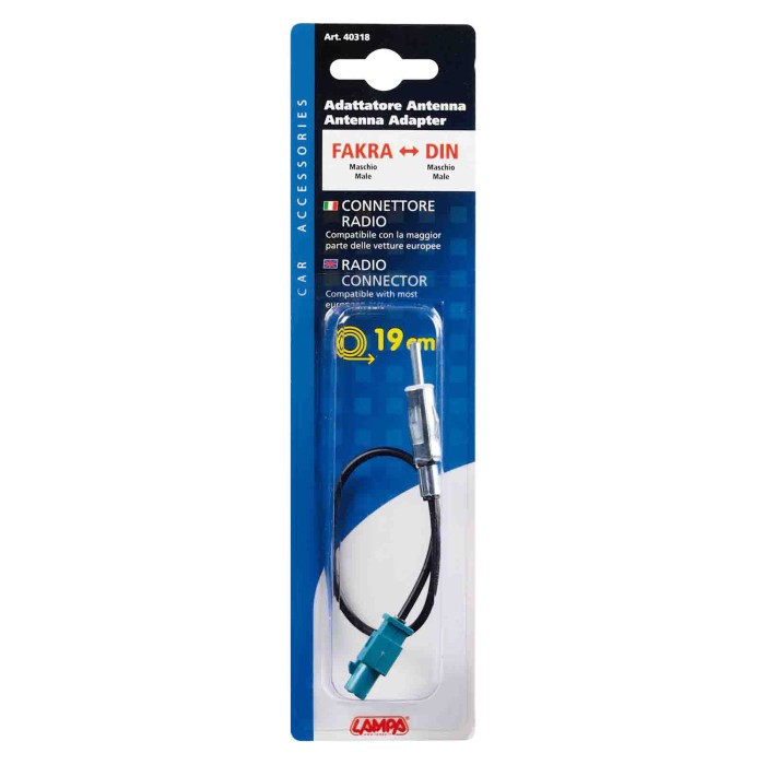 40318-S-01.JPG Adattatore Antenna Fakra Maschio din Maschio 19 Cm Cablaggio Antenne Antenne