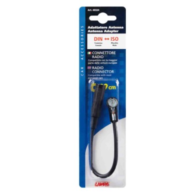 40324-S-01.JPG Adattatore Antenna Din Femmina iso Maschio 19 Cm Cablaggio Antenne Antenne