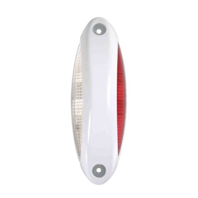 41476-S-02.JPG Luce Supplementare A 4 Led Bianco/rosso 9/32v Scocca Bianco Montaggio In Superficie Luci Perimetrali