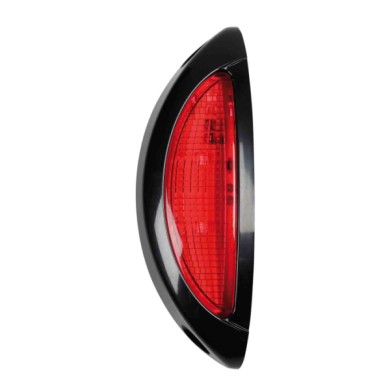 41477-S-01.JPG Luce Supplementare A 4 Led Bianco/rosso 9/32v Scocca Nero Montaggio In Superficie Luci Perimetrali