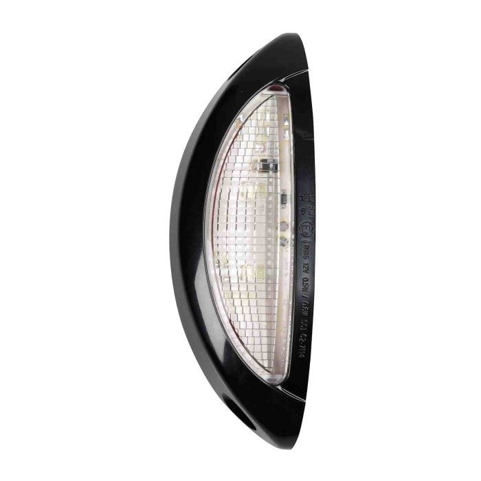 41477-S-03.JPG Luce Supplementare A 4 Led Bianco/rosso 9/32v Scocca Nero Montaggio In Superficie Luci Perimetrali