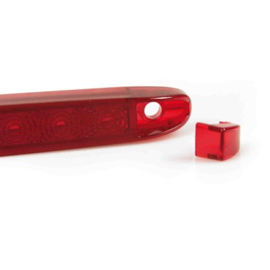 41486-S-01.JPG Luce Ingombro A 8 Led 12/24v Rosso Montaggio In Superficie Luci Perimetrali