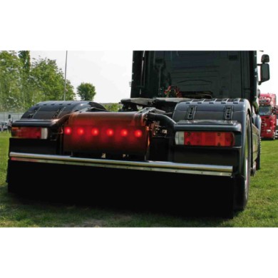 41488-S-01.JPG Luce Da Incasso A Led 12/24v Rosso Montaggio In Superficie Luci Perimetrali