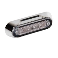 Luce A 4 Led Montaggio Superficie 12/24v Rosso Montaggio In Superficie Luci Perimetrali
