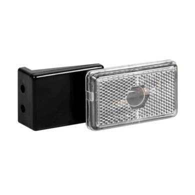 41518-D-01.JPG Luce Ingombro Con Catarifrangente E Staffa 12/24v Bianco Montaggio In Superficie Luci Perimetrali