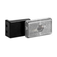 Luce Ingombro Con Catarifrangente E Staffa 12/24v Bianco Montaggio In Superficie Luci Perimetrali