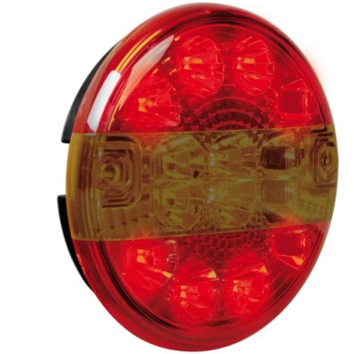 41529-S-01.JPG Fanale Rotondo Posteriore Led 3 Funzioni 12/24v Fanali Ausiliari Posteriori