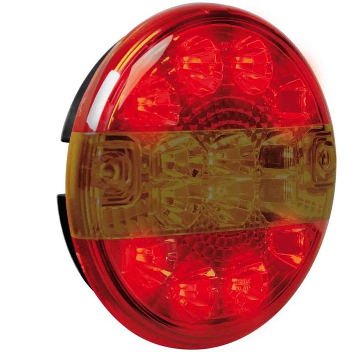 41529-S-01.JPG Fanale Rotondo Posteriore Led 3 Funzioni 12/24v Fanali Ausiliari Posteriori