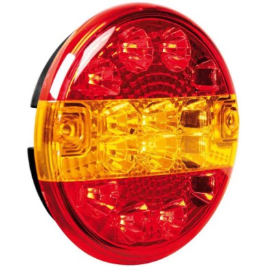 41529-S-02.JPG Fanale Rotondo Posteriore Led 3 Funzioni 12/24v Fanali Ausiliari Posteriori